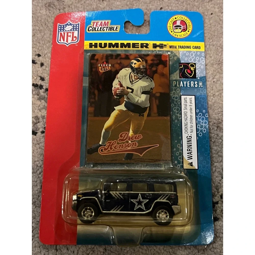 Fleer NFL Dallas Cowboys Hummer H2 1:64 Die-Cast Drew Henson Trading Card 2004
